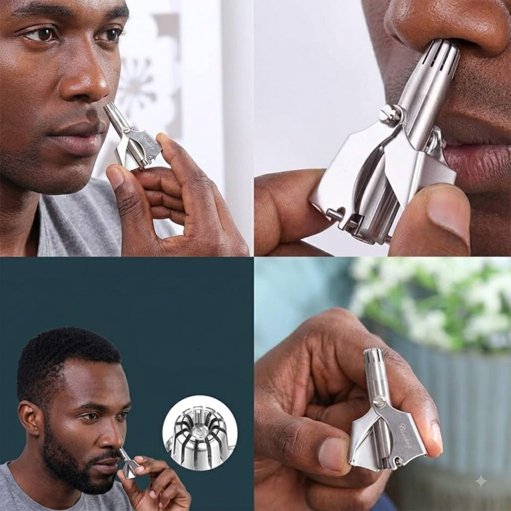 Tondeuse Manuelle Anti-Poils du Nez | Un nez propre en quelques secondes.